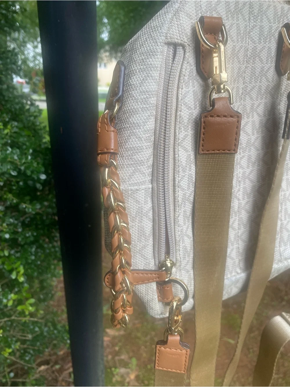Michael Kors mini  back pack purse